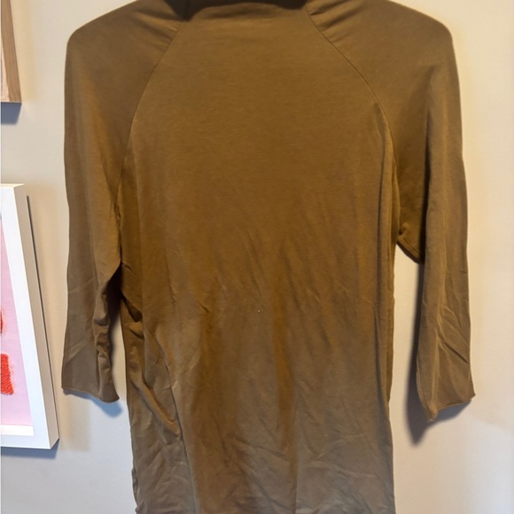Intimately Free People Olive Green 3/4 Sleeve Tee - Picture 3 of 5